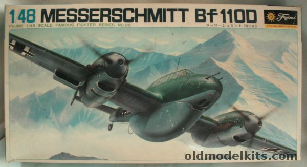 Fujimi 1/48 Messerschmitt Bf-110D-1/ R1 & D-2/ D-3 - (Bf110D1), 5A28 plastic model kit